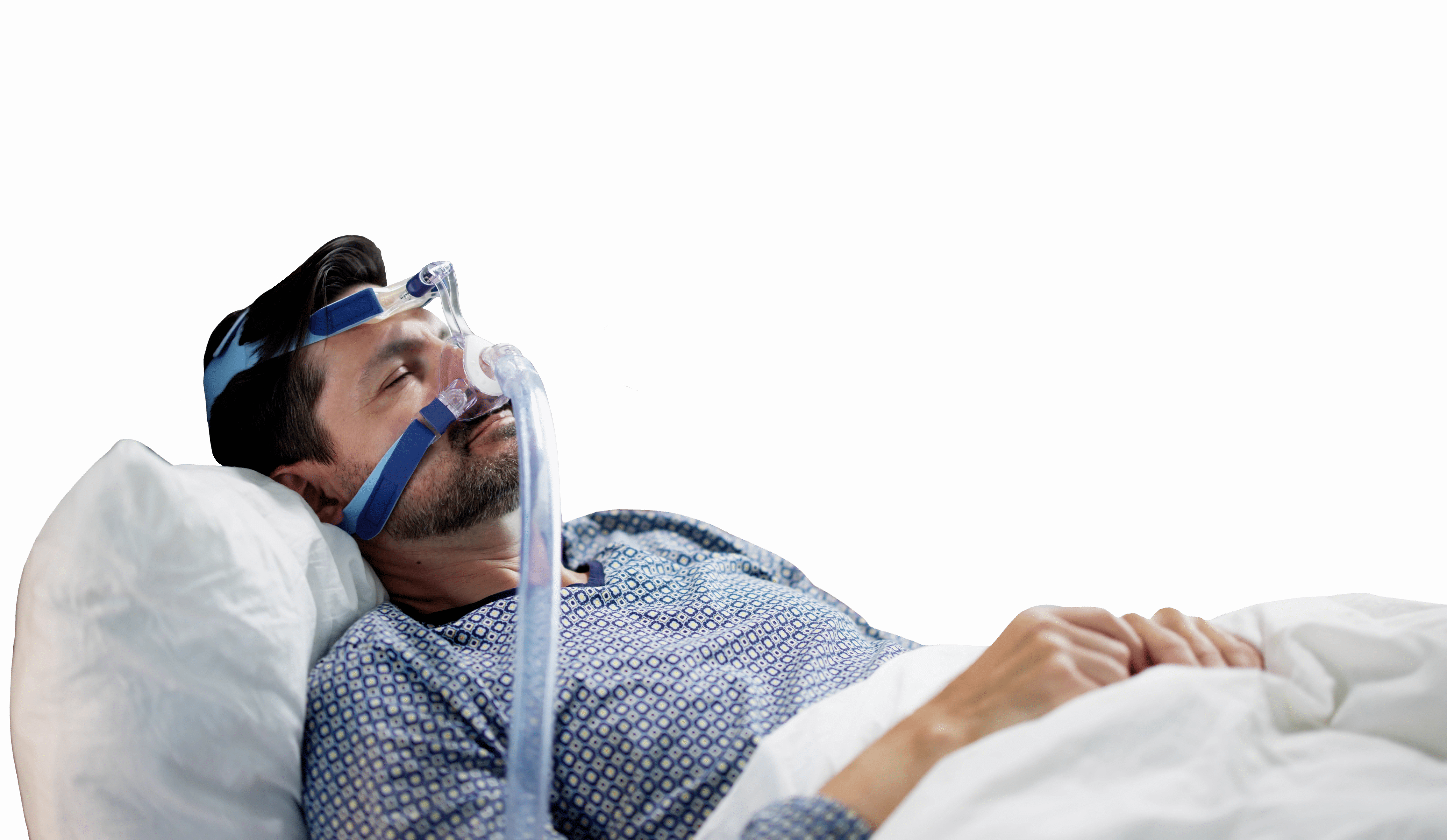 sleeping man isolated - Philips CPAP BIPAP recall